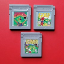 Baseball Golf Tennis Vintage Nintendo Game Boy Original Lot 3 Games Pins Cleaned - £29.80 GBP