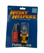 Fisher-Price Vtg HUSKY HELPERS Trucks CAR DRIVER Figure in Package Gas F... - $355.85 MXN