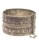 Vintage Sterling Silver Signed ISRAEL Wise Hinges Cuff Bangle 81.5 Grams  - €591,85 EUR