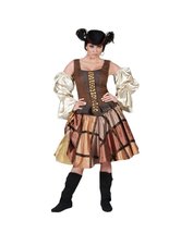 Tabi&#39;s Characters Women&#39;s Lady Pirate Costume Skirt, Medium Bronze - £136.61 GBP