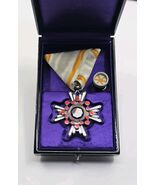 WWII Japanese Order of the Sacred Treasure 5th Class Original Box Badge ... - $98.99