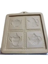 Vintage Brown Bag Cookie Art Cut Apart Tea Pot Mold Perfect for Tea Parties! - $18.69