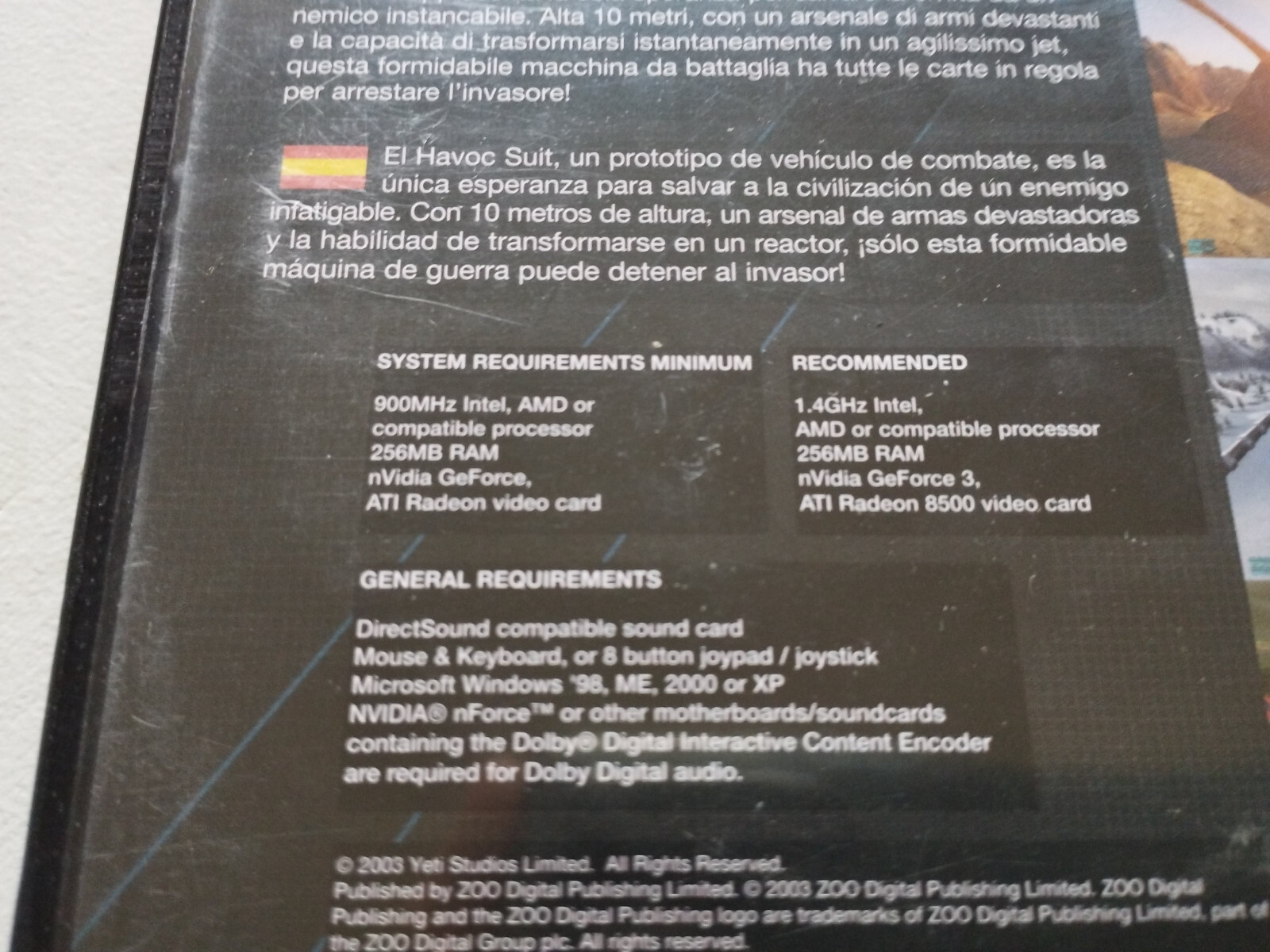 Gun Metal War Transformed Yeti - juego para PC Cd-rom Spain Am Item image 3