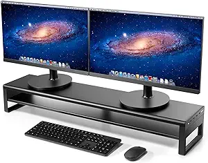 2 Tiers Dual Monitor Stand Usb 3.0 Aluminum Monitor Riser Strong &amp; Sturd... - £174.16 GBP