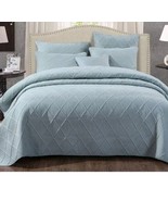 Tache  Queen Size Bedding Set  Quilted Lightweigh Seafoam Blue/Grn Soft ... - $97.18 CAD