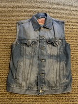 Levi&#39;s Classic Trucker Blue Denim Jean Jacket  Vest Mens Size MD - £31.49 GBP