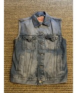 Levi&#39;s Classic Trucker Blue Denim Jean Jacket  Vest Mens Size MD - $54.09 CAD
