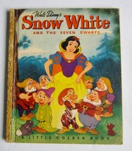 Walt Disney&#39;s SNOW WHITE ~ Vintage Little Golden Book ~ FIRST &#39;A&#39; Edition 1st - £13.77 GBP