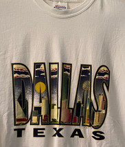 T-SHIRT Unisex: "Dallas Texas" Cityscape Scene Hanes Brand New! All Sizes - £11.99 GBP