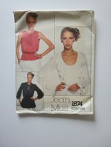1980&#39;s Vintage Vogue 1874 Sewing Pattern Misses Blouses Shirt Size 10 Uncut - $23.76