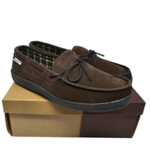HideAways by LB Evans Marion Moccasin 1725 Men&#39;s 13 Chocolate Brown Slippers - £35.19 GBP
