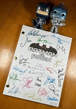 Batman &amp; Robin Script Signed- Autograph Reprints- Arnold Schwarzenegger - £19.74 GBP