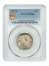 1927-S 25C Pcgs MS66 - £18,026.59 GBP