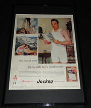 1955 Jockey Underwear Framed 11x17 ORIGINAL Advertising Display - $59.39