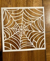 Spider Web Stencil 10 Mil Mylar Screen Printing, Painting, Polymer Clay, Etc - £6.22 GBP+