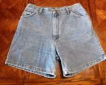 Vintage 90s Wrangler Womens High Waisted Denim Jean Shorts Mom Size 14 - $19.40