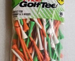 Pride Solid Hardwood Golf Tees 2 3/4&quot; 90 Count Citrus Mix Made In USA - $8.90