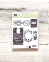Stampin&#39; Up Chalk Talk 6 Stamp Set, gently used, paper craft, cards, jou... - $13.90