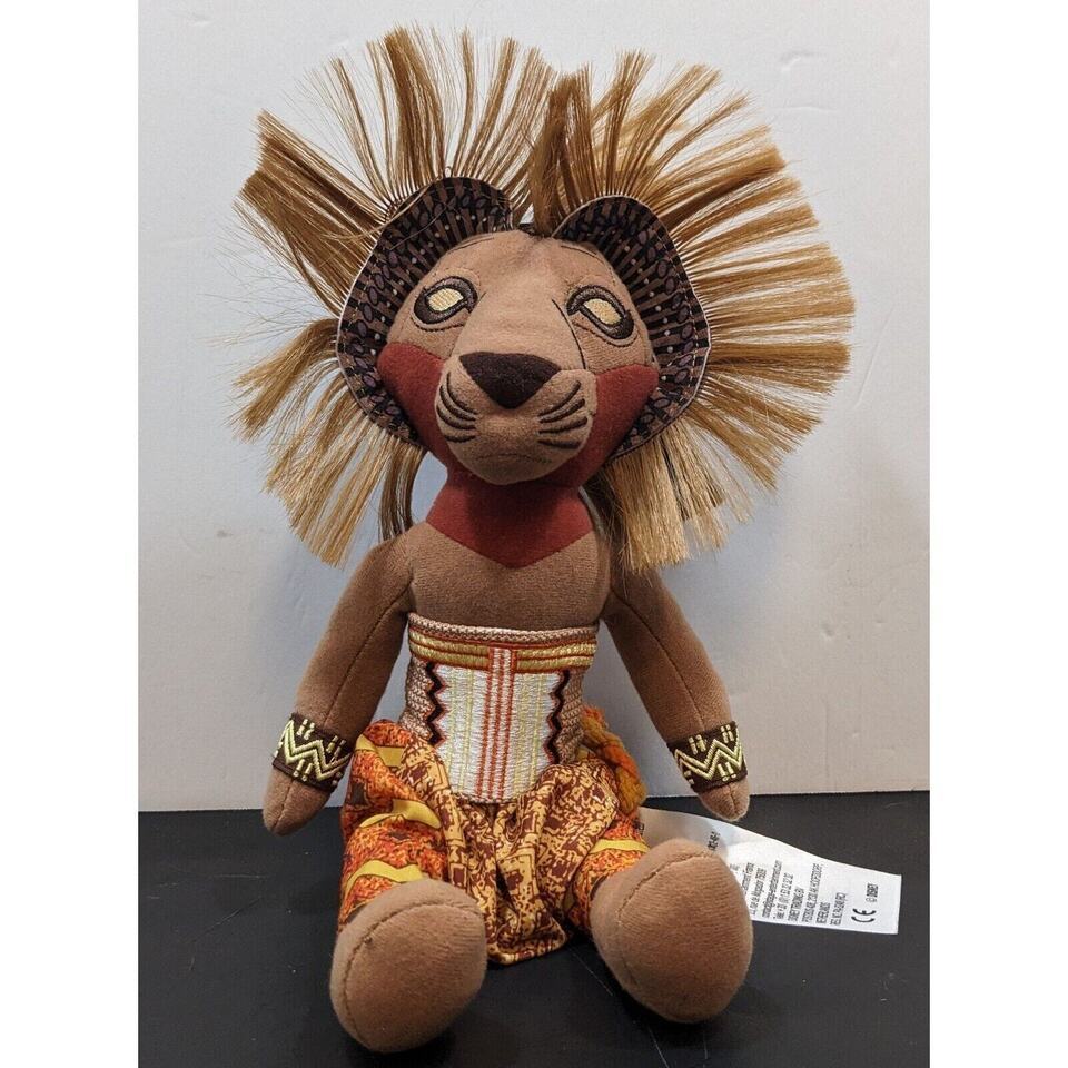 Disney The Lion King African Lion Plush 12" Stuffed Animal Toy Simba Broadway - £9.42 GBP