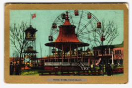 Ferris Wheel Ride Coney Island New York Postcard Amusement 1906 Ullman Undivided - $19.24