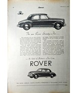 ROVER SEVENTY FIVE-COMPANY-LONDON-1950 Vintage Print Ad-Britain&#39;s Fine Cars - $19.18 CAD