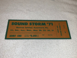 Delaney Bonnie Eric Burdon Debbie Harry Actress SOUND STORM 1971 TICKET ... - £54.14 GBP