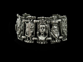 Medieval Gothic bracelet Queen king castle jewelry Vintage Fairy tale we... - $225.00