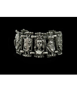 Medieval Gothic bracelet Queen king castle jewelry Vintage Fairy tale we... - $225.00