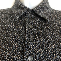 theory Women’s Size S button Up Geometric Collared long sleeve Blouse Top - $25.73