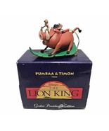 Disney Lion King Pumbaa &amp; Timon Ornament Christmas Grolier President&#39;s E... - $15.49