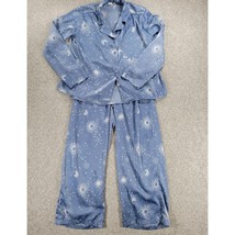 BP Celestial Pajamas Set Womens XS Blue White Sun Stars Moon Pants Butto... - $32.47