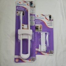 DreamBaby 2 Sliding U-Shaped Locks + 2 Safety Catches~NEW~ Baby Locks - £9.37 GBP