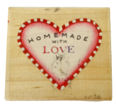 Rubber Stamp Homemade with Love by All Night Media Susan Branch 2.25 x 2" 995F10 - $2.99