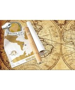 SCRATCH Off World Map 32&quot; x 20&quot; Gift Travel Atlas Vacation Log Poster PL... - $19.54 CAD
