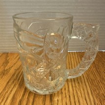 VINTAGE 1995 MCDONALD&#39;S BATMAN FOREVER BATMAN CLEAR GLASS MUG CUP - $6.00