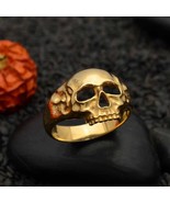 Bronze Chunky Skull Ring - $993.29 MXN