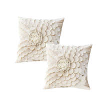 SOGA 2X 45cm Pillow Sunflower Cover 100% Cotton Covers Linen Case Cushion Throw  - $99.90+