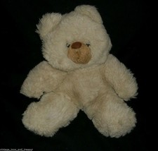 10" Vintage 1985 Prestige Toy Co White Creme Teddy Bear Stuffed Animal Plush - £29.18 GBP