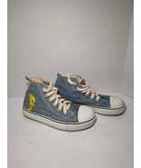 Vintage LOONEY TUNES Tweety Bird High Top Soft Denim  Shoes Size 4  From... - $378.46 MXN