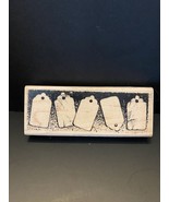 Stampendous Rubber Stamp Y604 TAG BORDER DISTRESSED LABELS #1888 4 1/4&quot; ... - $5.44 CAD