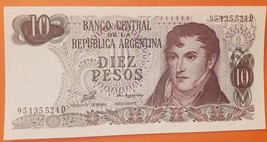 Banco Central de la Republica Argentina Diez Pesos, UNC - $1.95