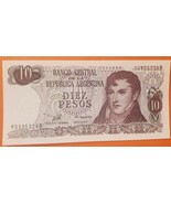Banco Central de la Republica Argentina Diez Pesos, UNC - $1.95