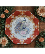Vintage Tozan Japan Octagonal Porcelain Decorative Plate with Peacock De... - $812.37 MXN