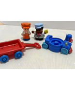 2 Vintage Little Tikes Chunky People With Wagon and Train - $9.26 CAD