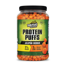 Twin Peaks Low Carb, Keto Friendly Protein Puffs, Jalapeno Cheddar (300G, 21G Pr - £26.94 GBP