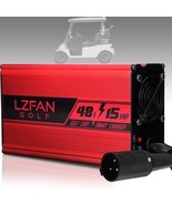 LZFAN Golf Cart Battery Charger for Club Car Golf Cart with 3 Pin Round ... - $150.00