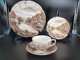 Johnson Bros Olde English Countryside Tea Cup, Saucer Desert &amp; Dinner Pl... - £16.31 GBP