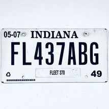 2007 United States Indiana Marion County Fleet License Plate FL437ABG - £13.23 GBP