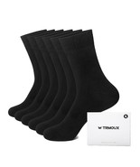 TRMOUX Men&#39;s Dress Crew Socks - Plain Colors Lightweight Classic Cotton ... - £15.49 GBP