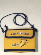Nintendo Gameboy Pokemon Giallo Custodia Borsa a Tracolla Pikachu Logo - £30.92 GBP